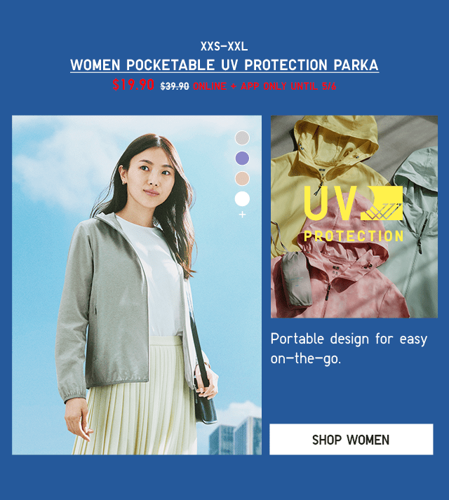 PDP3 - WOMEN POCKETABLE UV PROTECTION PARKA