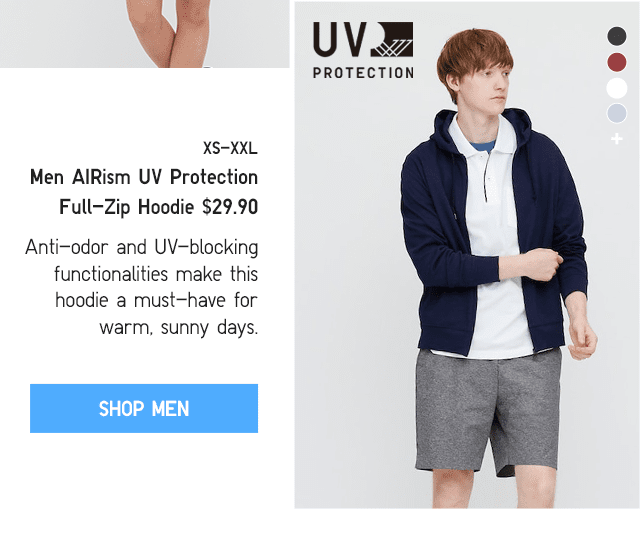 PDP8 - MEN AIRISM UV PROTECTION FULL-ZIP HOODIE