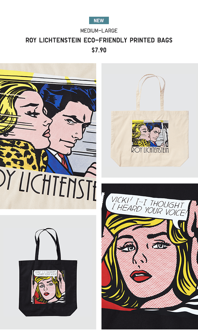 PDP3 - ROY LICHTENSTEIN ECO-FRIENDLY PRINTED BAGS