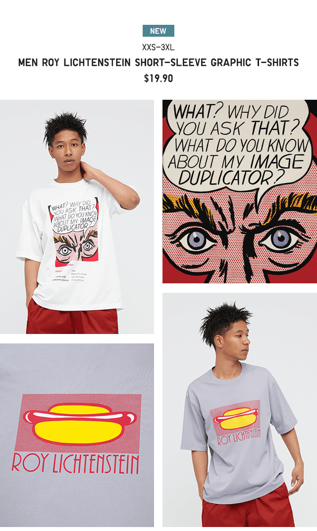 PDP1 - MEN ROY LICHTENSTEIN SHORT-SLEEVE GRAPHIC T-SHIRTS