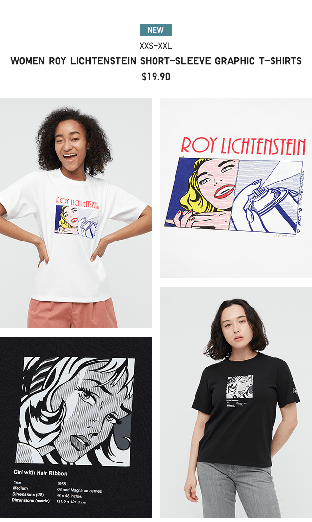 PDP2 - WOMEN ROY LICHTENSTEIN SHORT-SLEEVE GRAPHIC T-SHIRTS