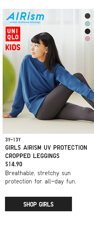 PDP6 - GIRLS AIRISM UV PROTECTION CROPPED LEGGINGS