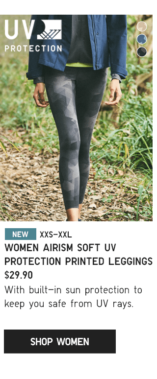 PDP2 - WOMEN AIRISM SOFT UV PROTECTION PRINTED LEGGINGS