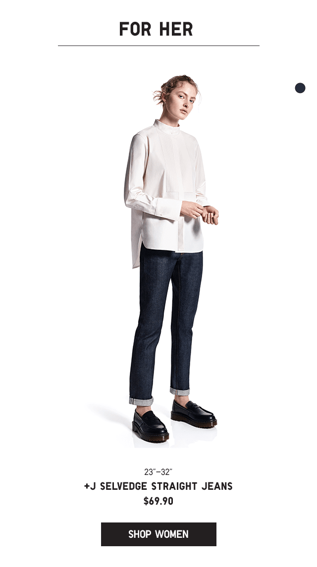 PDP1 - WOMEN +J SELVEDGE STRAIGHT JEANS