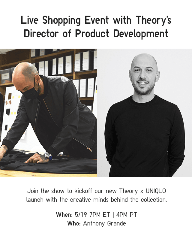 BODY1 - LIVE SHOPPING EVENT WITH THEORY'S DIRECTOR OF PRODUCT DEVELOPMENT