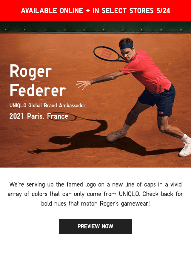 BANNER2 - ROGER FEDERER 2021 PARIS, FRANCE