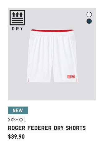 BANNER1 PDP5 - ROGER FEDERER DRY SHORTS