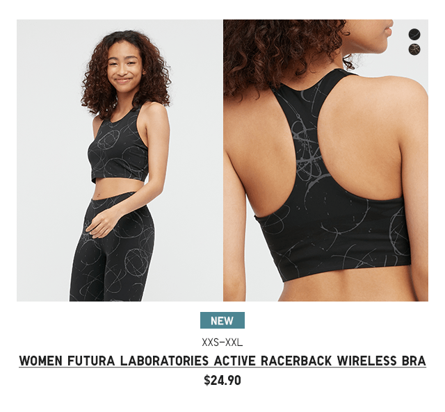 PDP4 - WOMEN FUTURA LABORATORIES ACTIVE RACERBACK WIRELESS BRA