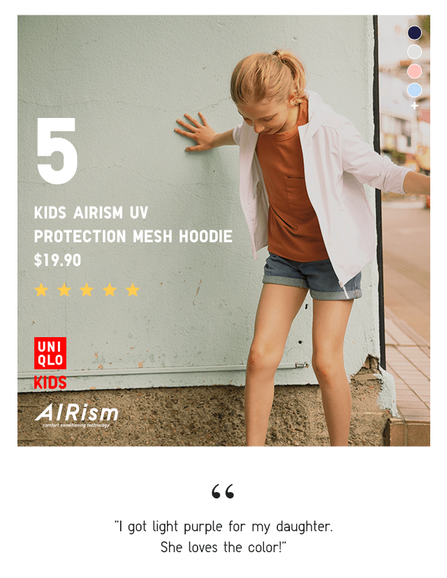 PDP5 - KIDS AIRISM UV PROTECTION MESH HOODIE