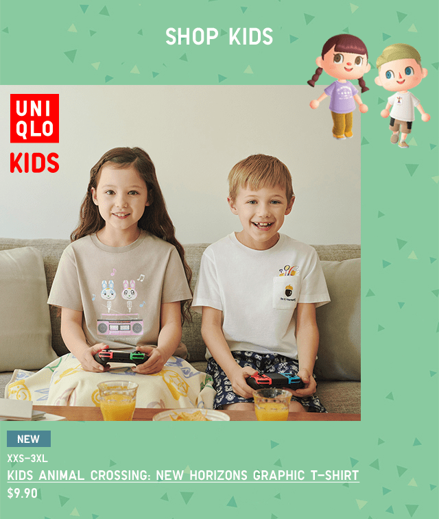 PDP5 - KIDS ANIMAL CROSSING: NEW HORIZON GRAPHIC T-SHIRT
