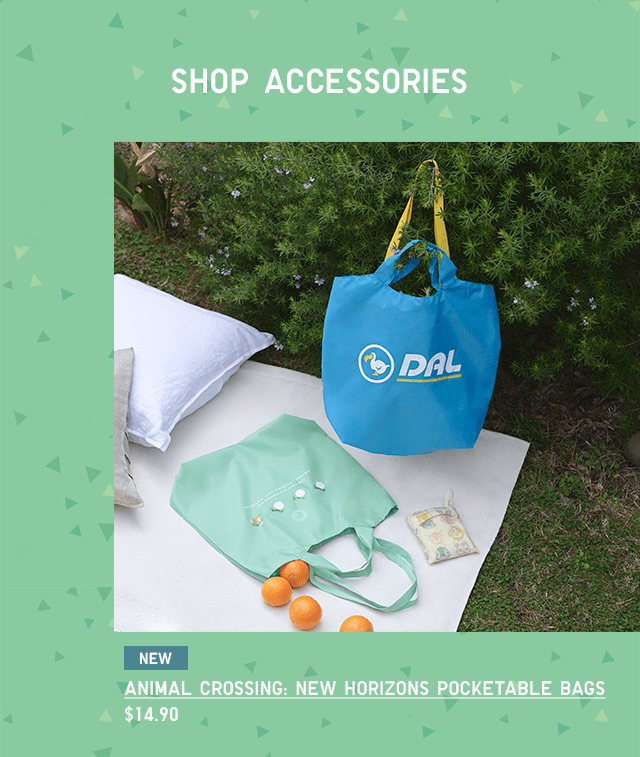 PDP8 - ANIMAL CROSSING: NEW HORIZON POCKETABLE BAGS