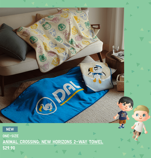 PDP9 - ANIMAL CROSSING: NEW HORIZON 2-WAY TOWELS