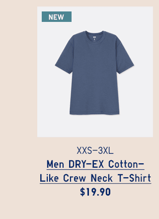 PDP9 - MEN DRY-EX COTTON-LIKE CREW NECK T-SHIRT