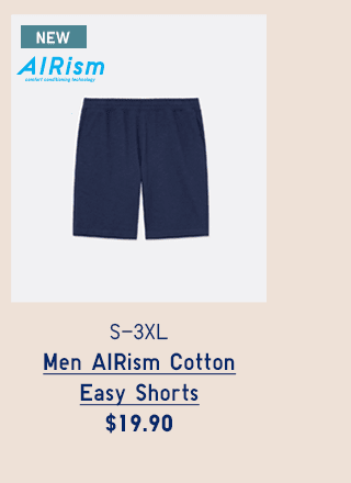 PDP10 - MEN AIRISM COTTON EASY SHORTS