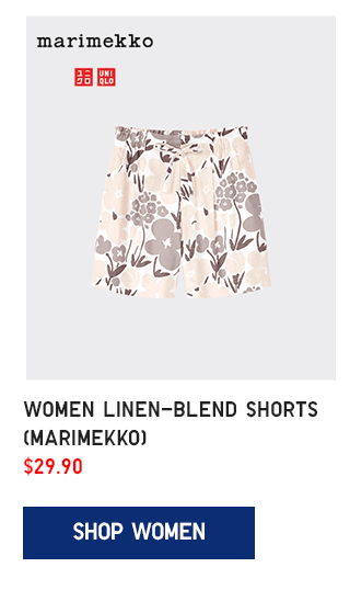 PDP1 - WOMEN LINEN-BLEND SHORTS (MARIMEKKO)