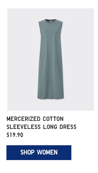 PDP7 - WOMEN MERCERIZED COTTON SLEEVELESS LONG DRESS