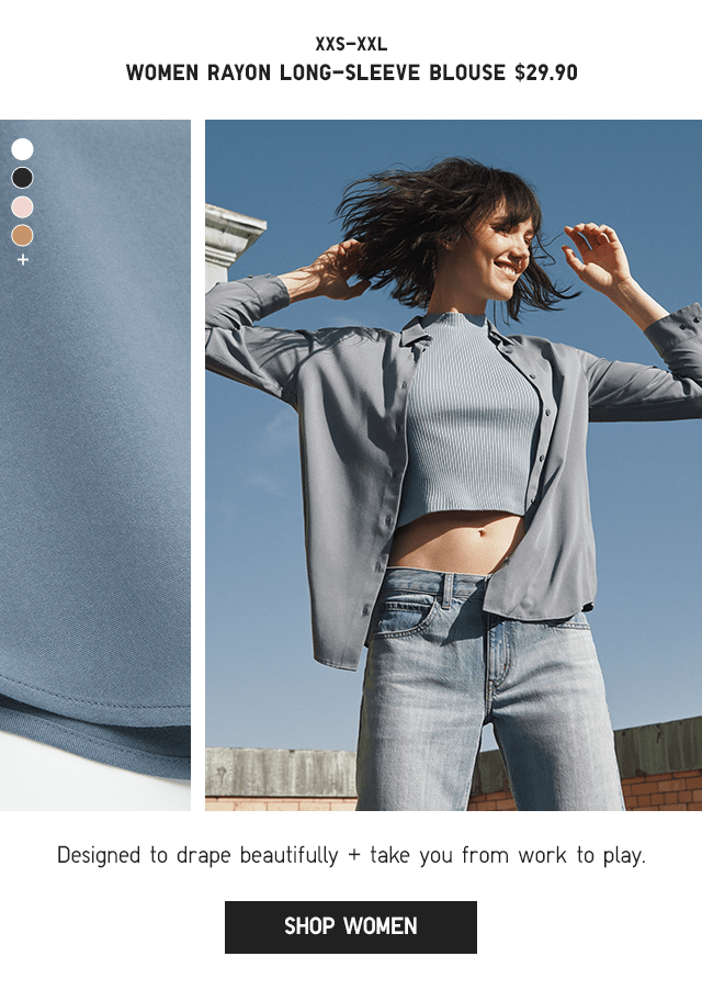 PDP2 - WOMEN RAYON LONG-SLEEVE BLOUSE