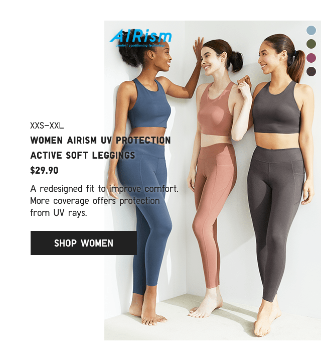 PDP2 - WOMEN AIRISM UV PROTECTION ACTIVE SOFT LEGGINGS