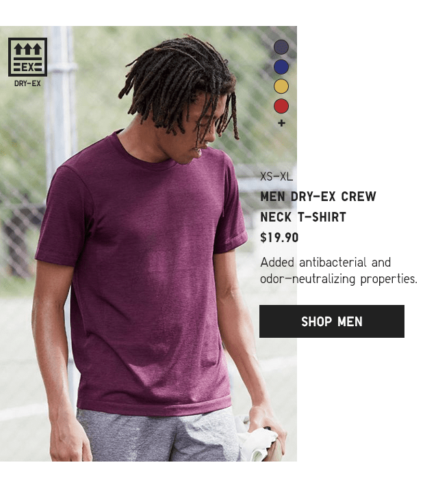 PDP7 - MEN DRY-EX CREW NECK T-SHIRT