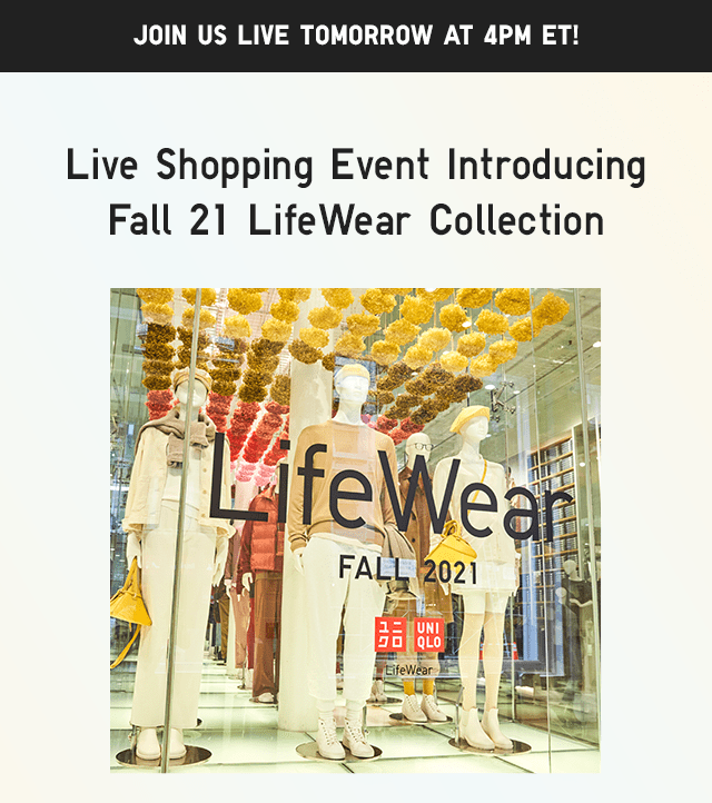 HERO - LIVE SHOPPING EVENT INTRODUCING FALL 21 LIFEWEAR COLLECTION