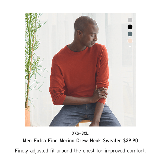 PDP2 - MEN EXTRA FINE MERINO CREW NECK SWEATER