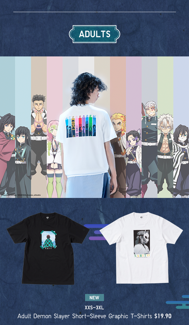 ADULT - DEMON SLAYER SHORT-SLEEVE GRAPHIC T-SHIRTS