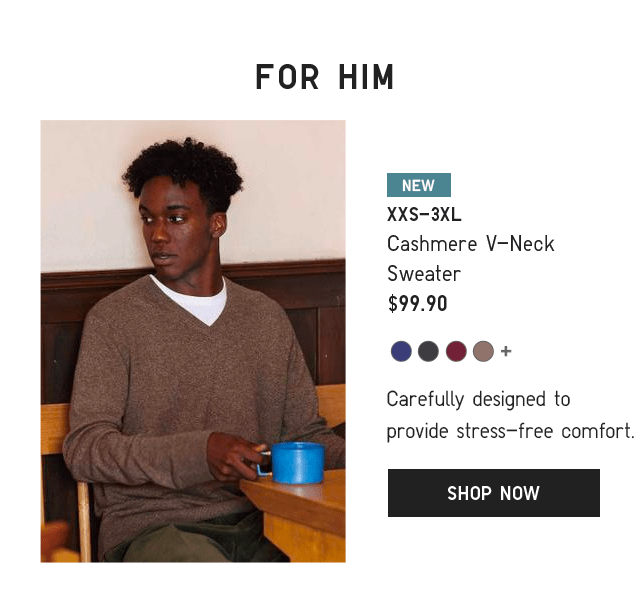PDP3 - MEN CASHMERE V-NECK SWEATER