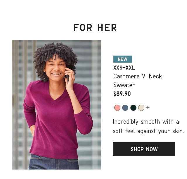 PDP1 - WOMEN CASHMERE V-NECK SWEATER
