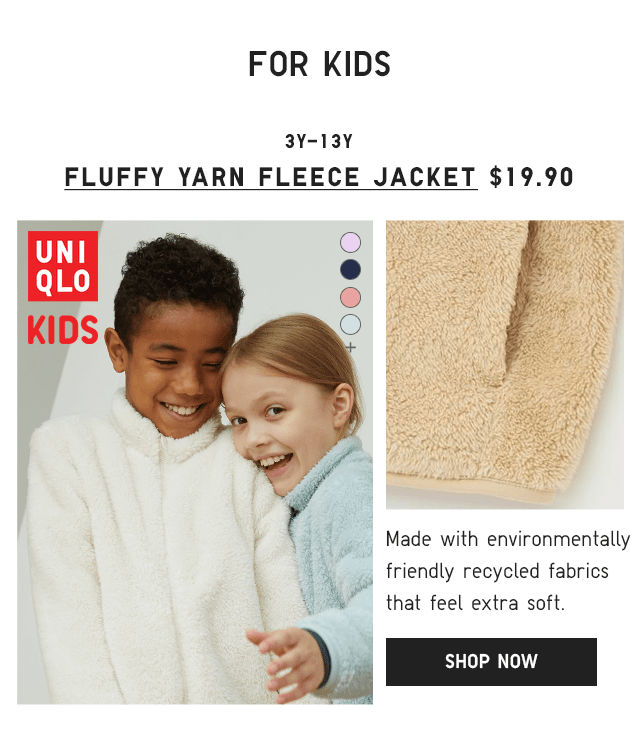PDP7 - KIDS FLUFFY YARN FLEECE JACKET