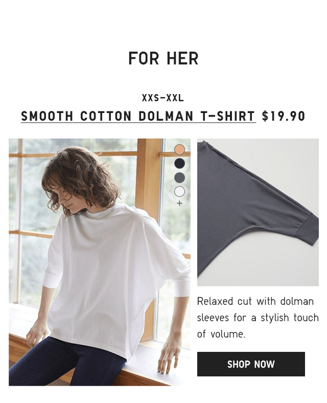 PDP1 - WOMEN SMOOTH COTTON DOLMAN T-SHIRT
