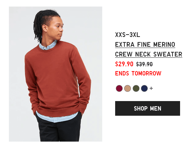 PDP4 - MEN EXTRA FINE MERINO CREW NECK SWEATER