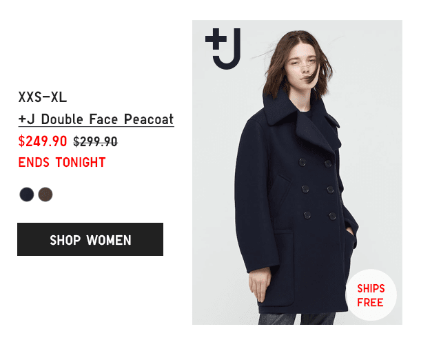 PDP2 - WOMEN +J DOUBLE FACE PEACOAT