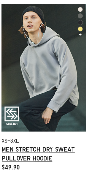 PDP 10 - MEN STRETCH DRY SWEAT PULLOVER HOODIE