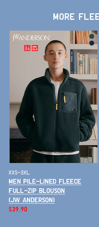 PDP 5 - MEN PILE-LINED FLEECE FULL-ZIP BLOUSON (JW ANDERSON)