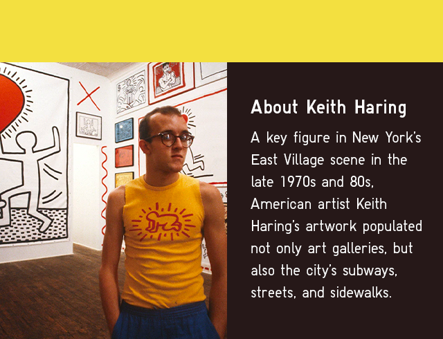 BANNER - ABOUT KEITH HARING