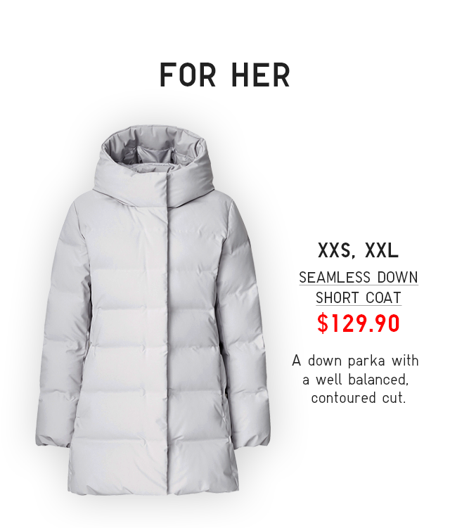 PDP1 - WOMEN SEAMLESS DOWN SHORT COAT