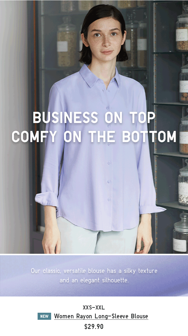 HERO - WOMEN RAYON LONG-SLEEVE BLOUSE