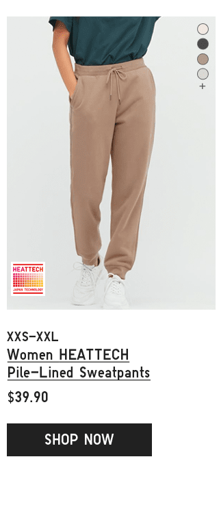 PDP3 - WOMEN HEATTECH PILE-LINED SWEATPANTS