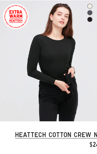 PDP - WOMEN HEATTECH COTTON CREW NECK T-SHIRT