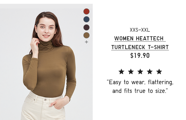 PDP1 - WOMEN HEATTECH TURTLENECK T-SHIRT