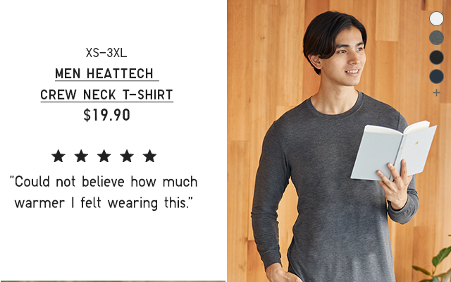 PDP2 - MEN HEATTECH CREW NECK T-SHIRT