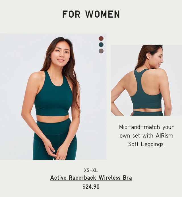 PDP1 - WOMEN ACTIVE RACERBACK WIRELESS BRA