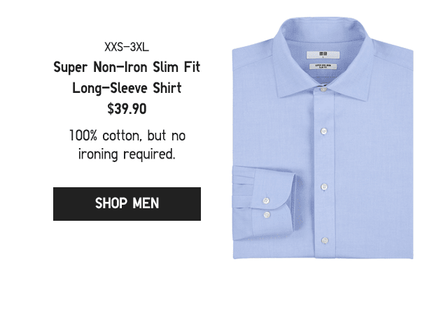 PDP4 - MEN SUPER NON-IRON SLIM FIT LONG-SLEEVE SHIRT