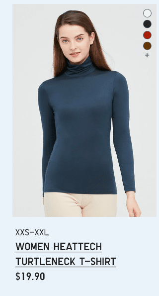 PDP1 - WOMEN HEATTECH TURTLENECK T-SHIRT