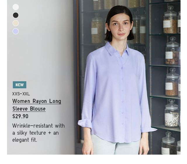PDP1 - WOMEN RAYLON LONG SLEEVE BLOUSE