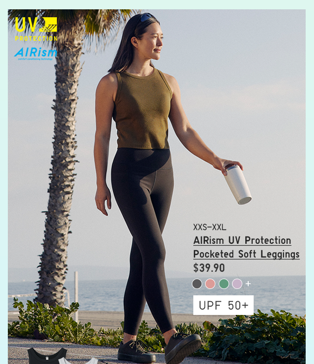 PDP10 - WOMEN AIRISM UV PROTECTION POCKETED SOFT LEGGINGS