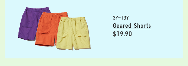 PDP7 - KIDS GEARED SHORTS