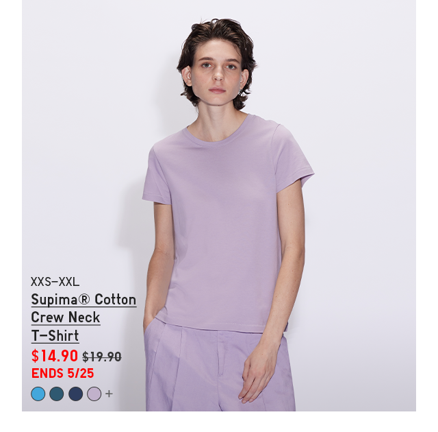 PDP1 - WOMEN SUPIMA COTTON CREW NECK T-SHIRT