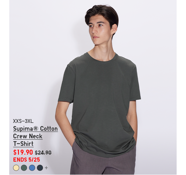 PDP2 - MEN SUPIMA COTTON CREW NECK T-SHIRT