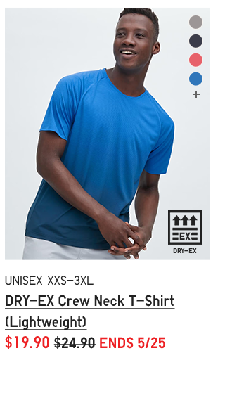 PDP18 - MEN DRY-EX NECK T-SHIRT (LIGHTWEIGHT)